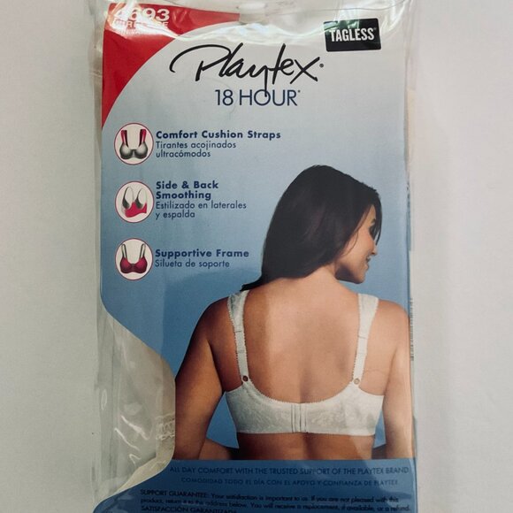 PLAYTEX  Women's 18 Hour Tagless Wirefree Bra NIP Size 48D - Picture 2 of 7